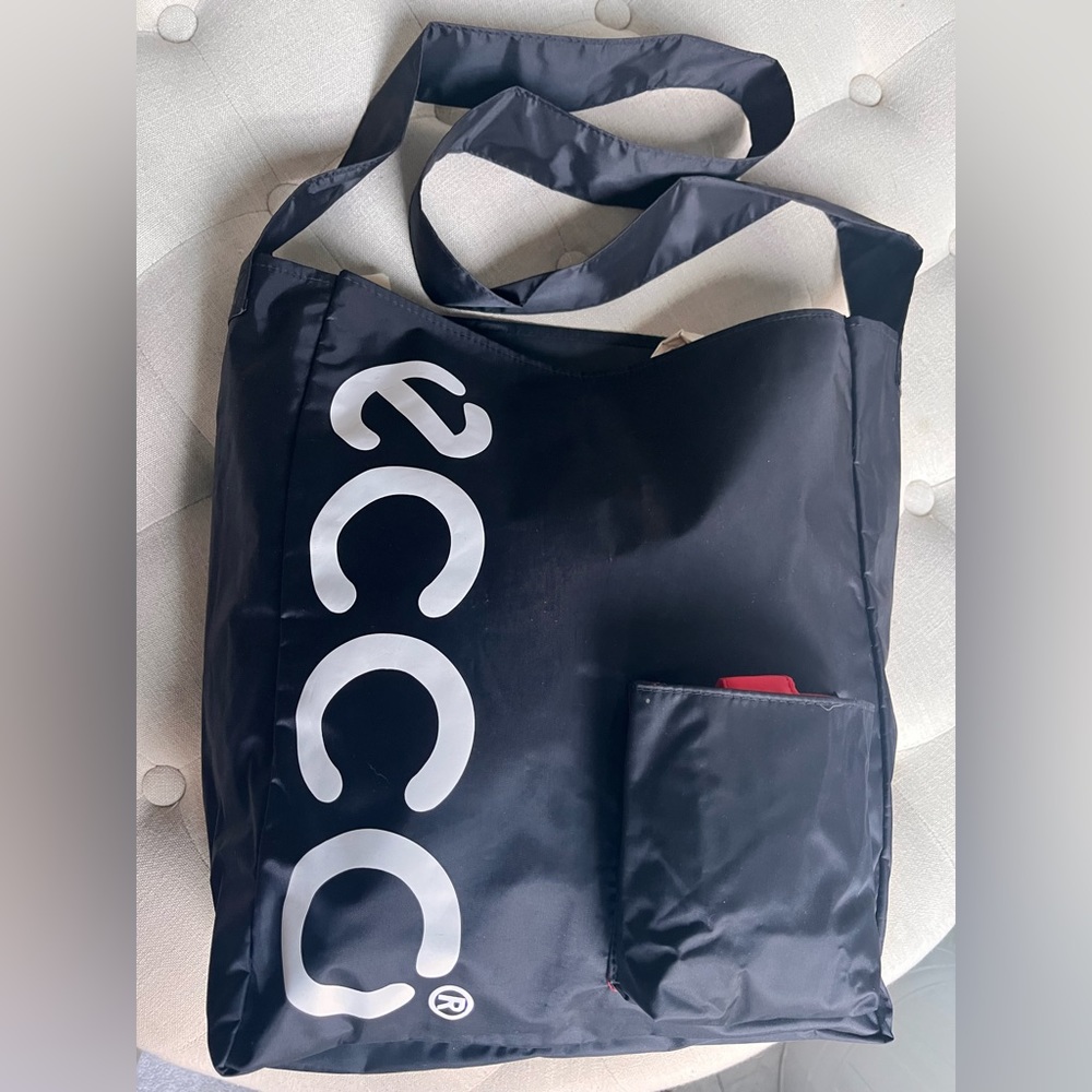 ECCO Cross Body Sports Travel Case Pouch Bag Tote (Black) NEW ~ VTG